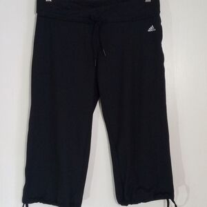 Adidas climalite cropped joggers women's size small